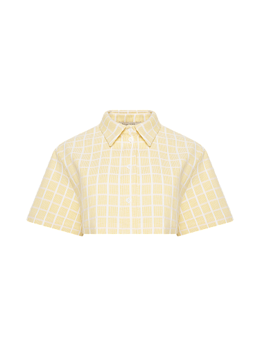 Укороченная рубашка Tender Yellow