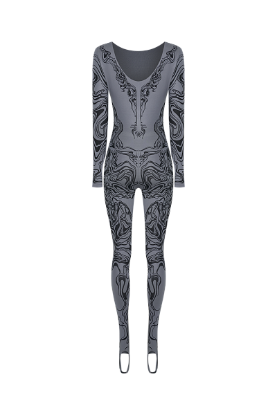 Трико-тату из бифлекса Silver Filigree