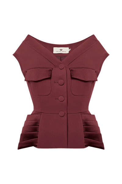 Жакет с открытыми плечами Ruby Wine