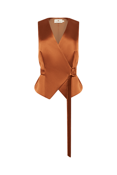 Жилет с поясом Cinnamon