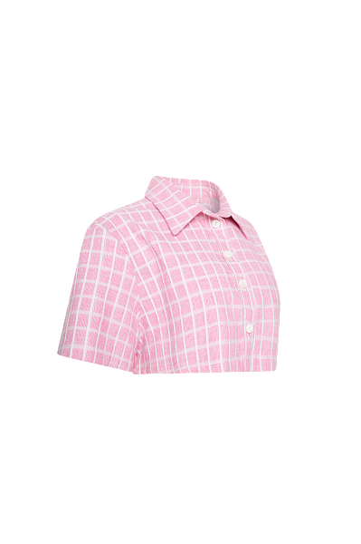 Укороченная рубашка Hot Pink