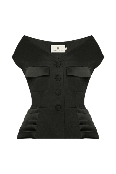 Жакет с открытыми плечами Black Caviar