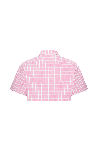 Укороченная рубашка Hot Pink