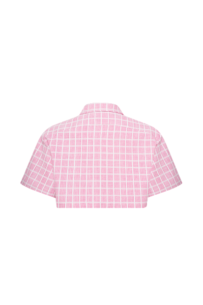 Укороченная рубашка Hot Pink