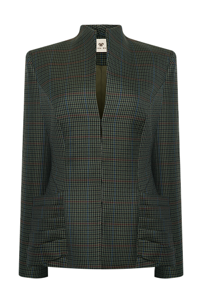 Приталенный жакет с фигурной драпировкой Deep Lake