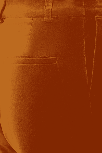 Брюки свободного кроя из бархата Pumpkin Spice