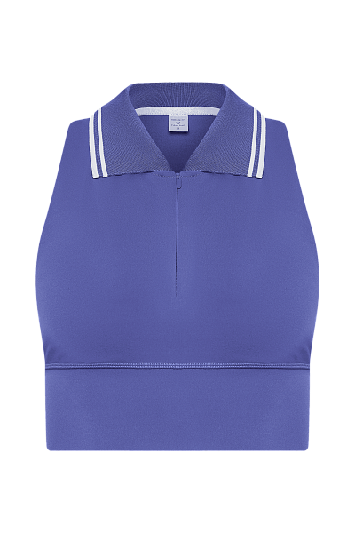 Спортивный топ с молнией на груди Violet