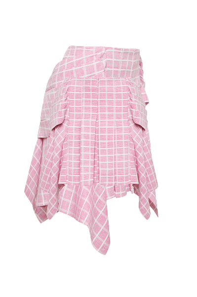 Юбка с драпировкой Hot Pink
