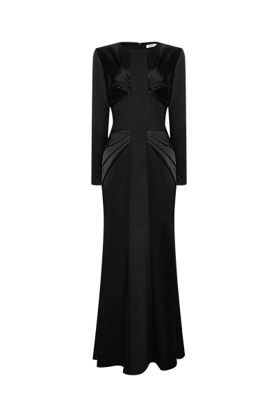 Платье-макси годе Black Caviar