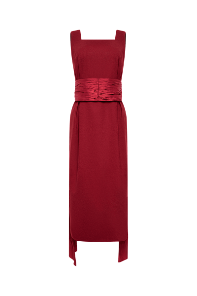 Платье-футляр с кушаком Scarlet Sage