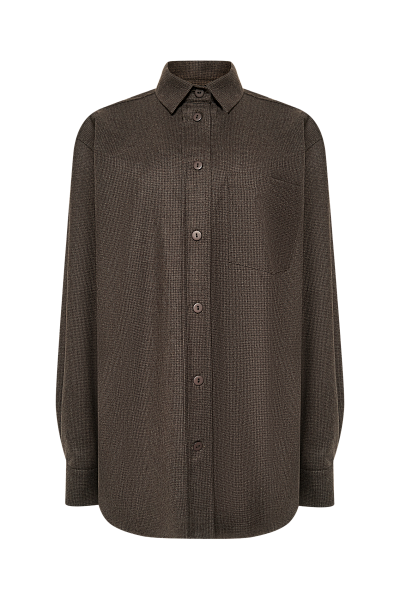 Рубашка оверсайз из шерсти Rain Drum