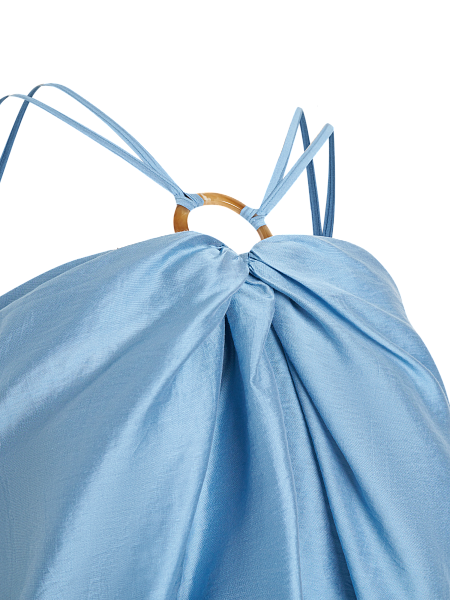 Платье с ниспадающими плечами Copen Blue