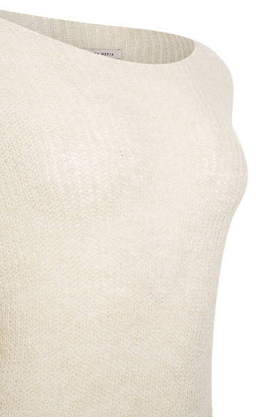 Свитер с вырезом лодочкой Oyster White