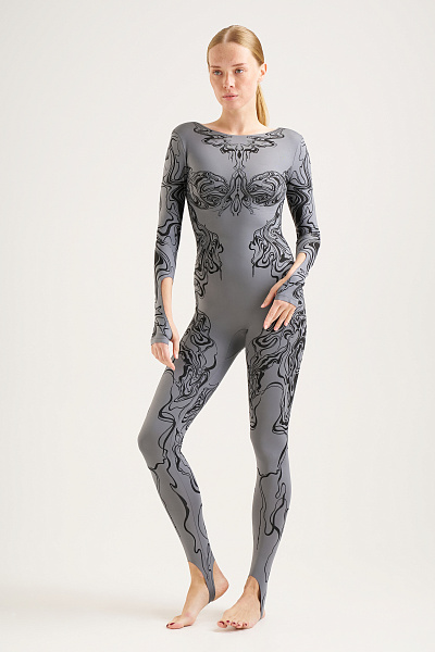Трико-тату из бифлекса Silver Filigree