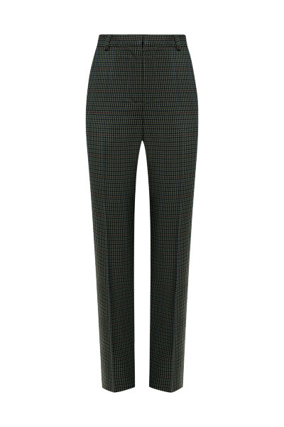 Брюки дудочки изумрудная клетка Deep Lake