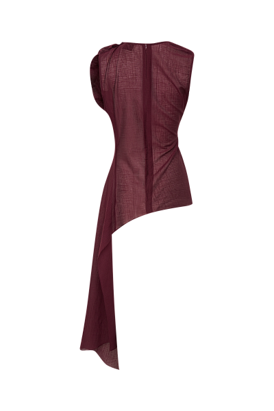 Асимметричный топ Burgundy