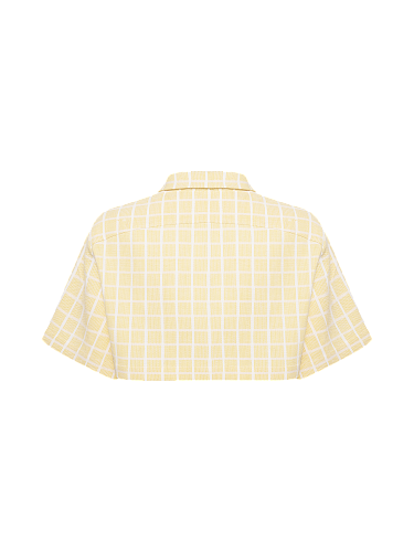 Укороченная рубашка Tender Yellow