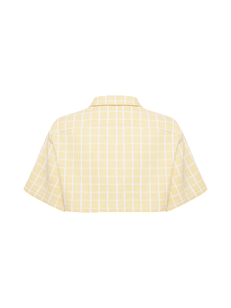 Укороченная рубашка Tender Yellow