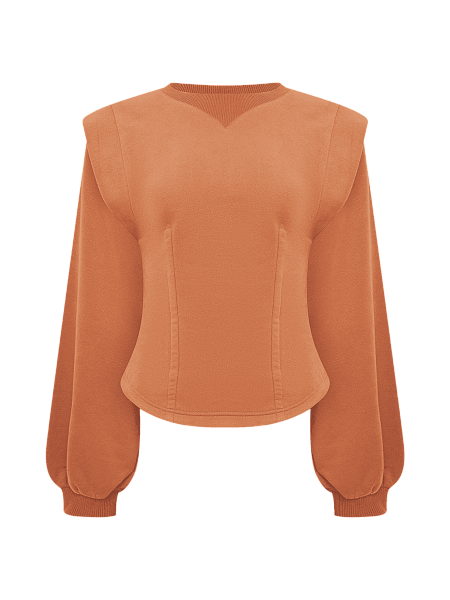 Свитшот с плечиками из футера Sierra