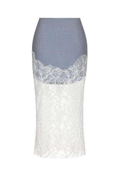 Юбка с кружевом