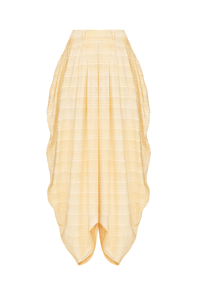 Шаровары из фактурной ткани