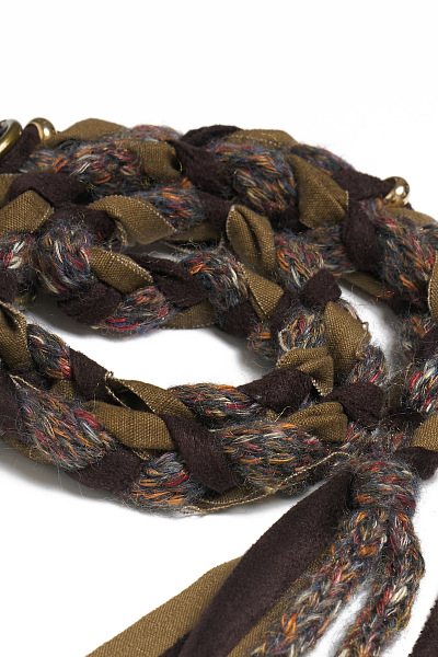 Плетеный пояс Brunette Rose