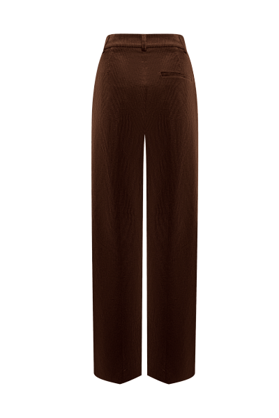 Брюки свободного кроя из вельвета Brunette