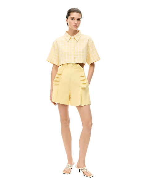 Шорты со складками из адраса